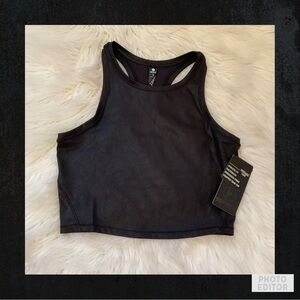 90 Degree by Reflex Embossed Print Cropped Tank Top - NWT - Size Small